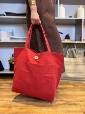 Sac brique avec trousse