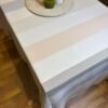 Nappe en lin  anti tache a rayure