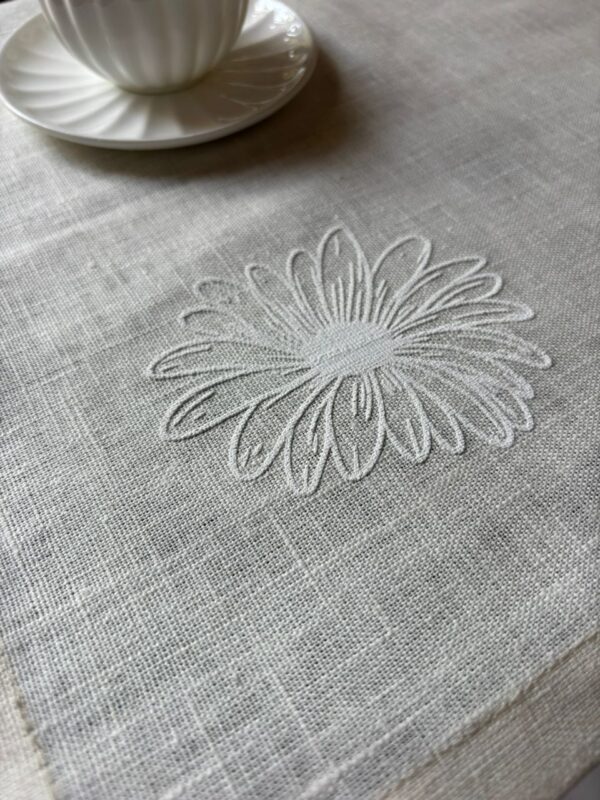 Napperon en lin "Tournesol "