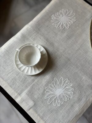 Napperon en lin "Tournesol "