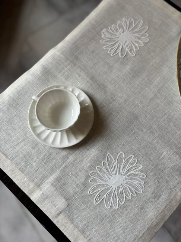 Napperon en lin "Tournesol "