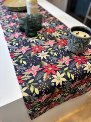 Chemin de table  bleu marine