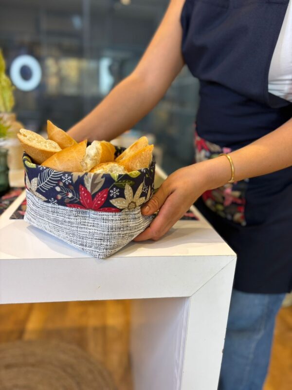 Corbeille a pain  bleu