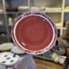 Assiette plate rouge