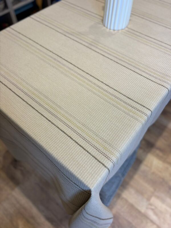 Nappe en lin  epais beige