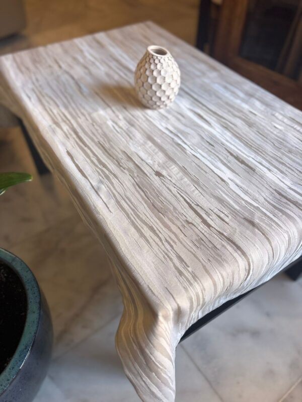 Nappe table basse rayure