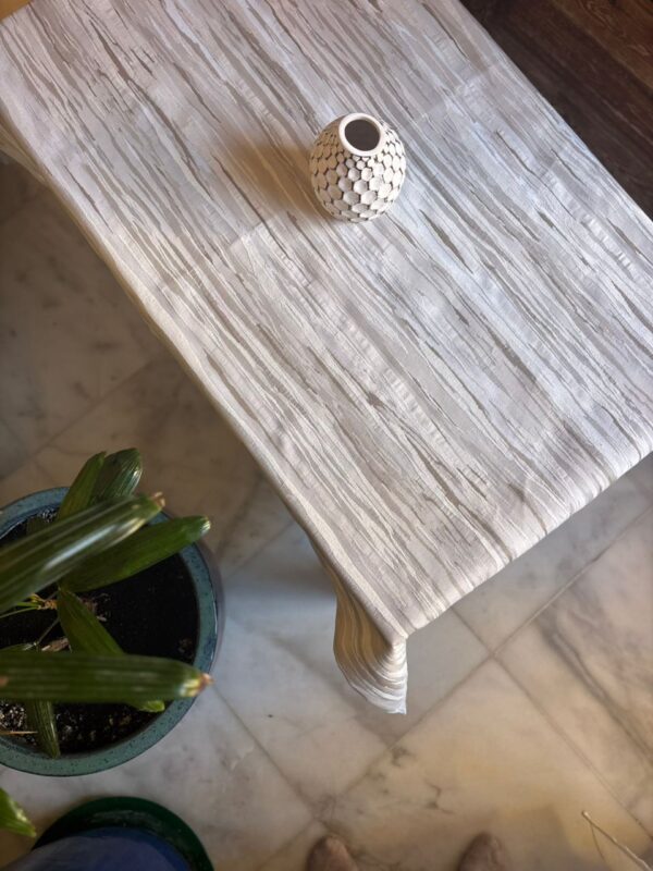 Nappe table basse rayure