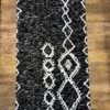 Tapis berbère noir et blanc