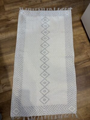 Tapis Berbère Gris Clair et Blanc