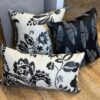 Coussin.noir plume