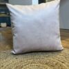 Coussin velour  rose pale