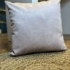 Coussin velour  rose pale