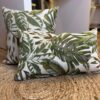 Coussin tropical vert