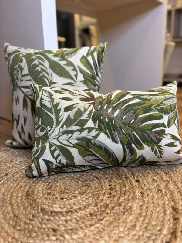 Coussin tropical vert