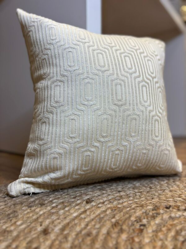 Coussin  velour a motifs