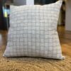 Coussin en lin a carreaux