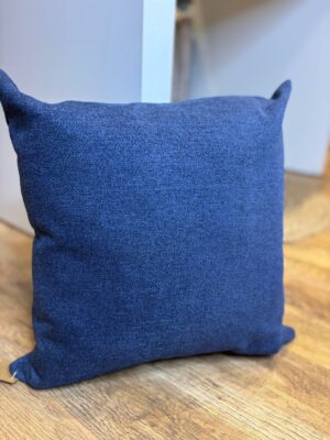 Coussin  chenille bleu