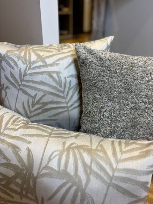 Coussin motifs feuille rectangulaire