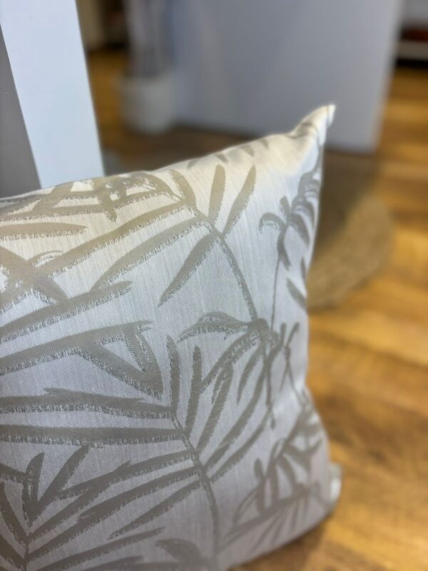 Coussin motifs feuille rectangulaire