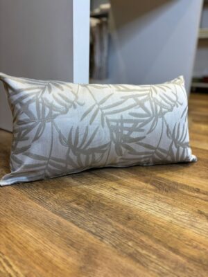 Coussin motifs feuille rectangulaire